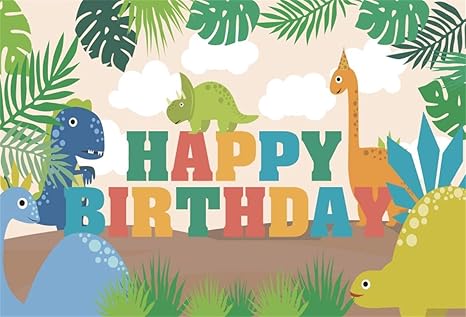 Amazon Com Leyiyi 9x6ft Kids Birthday Backdrop Cartoon Zoo Animals