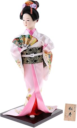 Amazon Co Jp 日本古代 伝統的 和風 人形 おもちゃ お土産 着物人形 歌舞伎 工芸品 装飾 ギフト 置物 全6種類 6 おもちゃ