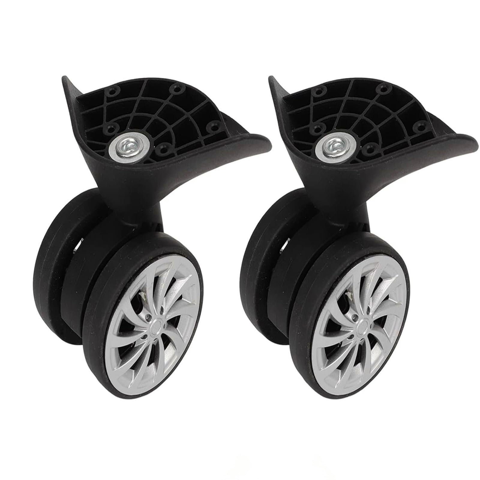 Photo 1 of LCXIAOLCAR 1 Pair Luggage Suitcase Wheel, Luggage Wheels Replacement Travel Suitcase Caster Wheels 360° Swivel, Trunk Luggage Wheel Spare Part Replacement Left and Right Wheels (A57)