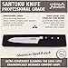 Chef Knife by Cooking Pleasures stainless steel professinal Santoku, 8 inch