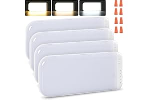 Aaleds RV Lights Interior, 186 LEDs Dimmable RV Led Camper Lights Fixtures Interior 12v Volt, 3 Color RV Ceiling Dome Light with Switch for RV/Camper/Trailer/Boat (Warm+Cool+Natural White) 4Pack.