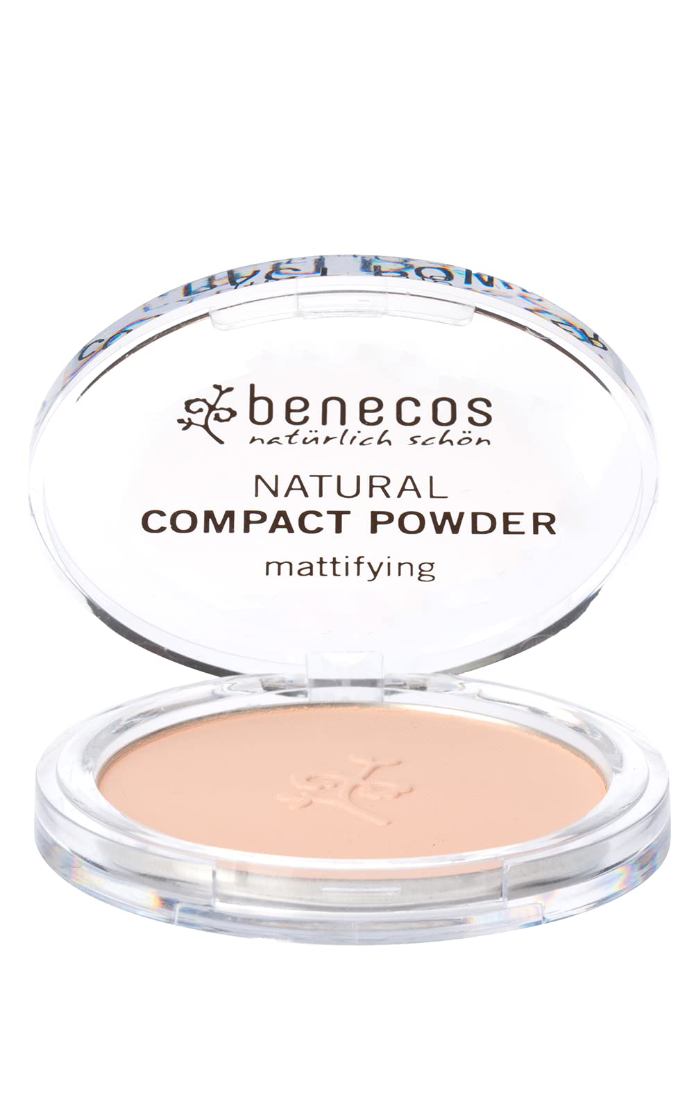 Benecos Natural Cosmetics - Compact Powder - Pressed - Matting - Vegan - Sand - 9g — image 1