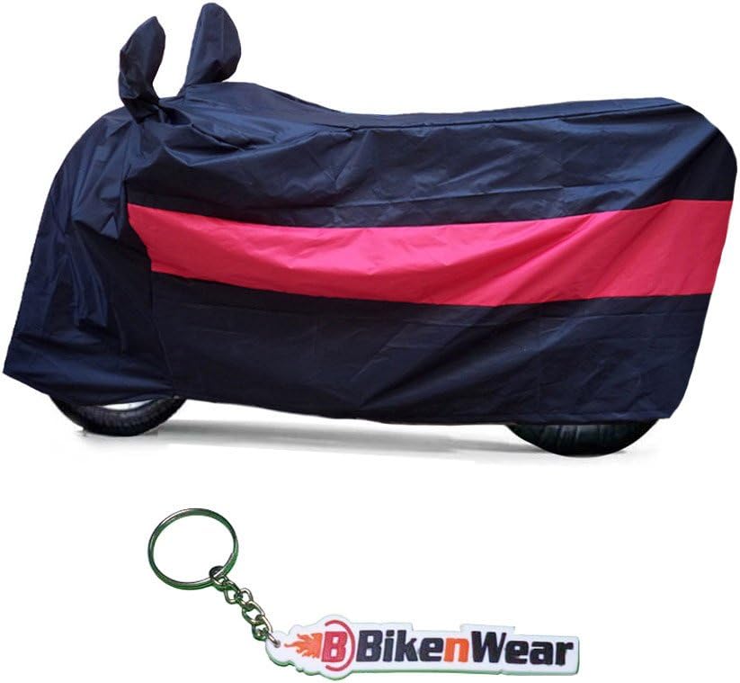 BikenWear Water Proof Body Cover for Royal Enfield Thunderbird 500 cc (Black and Red)