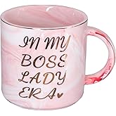 Mugpie Boss Lady Gifts for Women - In My Boss Lady Era Mug - Birthday Gifts for Female Boss Women Girl Mom Grandma Wife Sister - Novelty Mother's Day Christmas gifts Idea - Cute Pink Cup 11.5oz