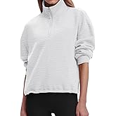 Womens Sweatshirts Half Zip Pullover Drawstring Waist Sweaters Quarter Zipper Hoodies 2025 Fall Fashion Clothes