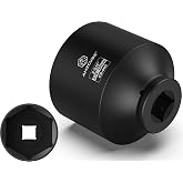 AMZCUBE 3/4" Drive 2-3/4" Deep Impact Socket | 90mm, Anti-Break Cr-Mo Long Socket, 6-Point Radius Corner Design, One-Piece Forged