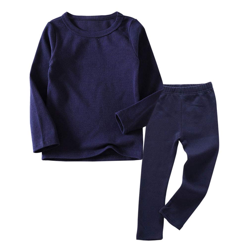 Little Boys Girls Long Johns Thermal Underwear Set
