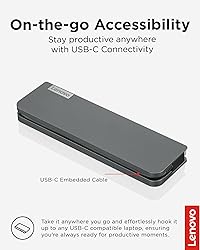 Lenovo USB-C Mini Dock, 7-in-1 Portable Dock with
