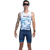 Zoot Men's Ltd Tri Sleeveless Full-Zip Racesuit | Sleeveless Cycle Race Swim Bike Run Triathlon Suit; Padded Chamois; Pockets; UPF 50+