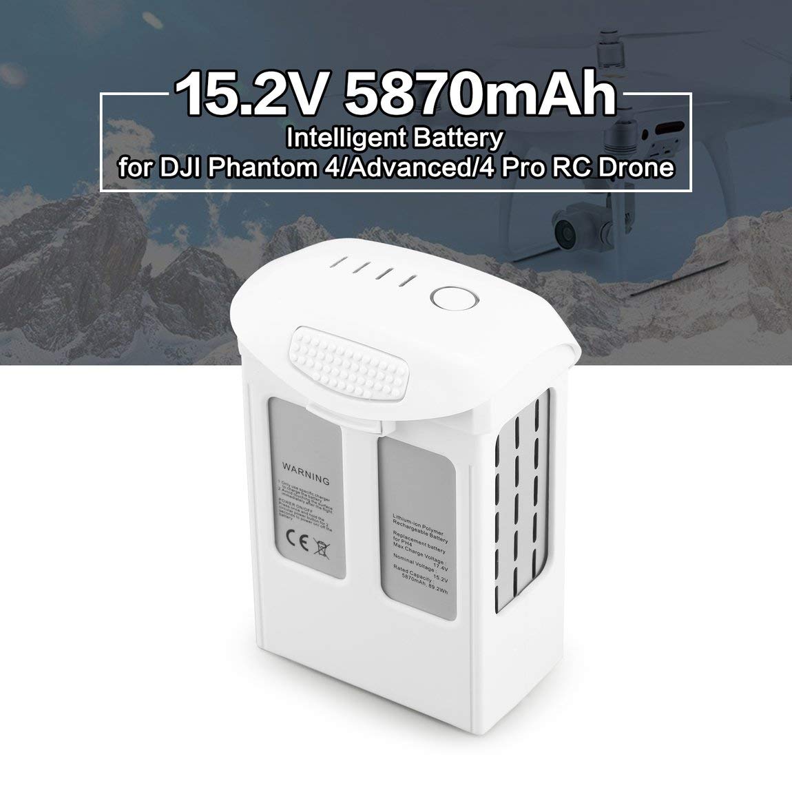 Advanced 4Pro FPV Quadcopter RC Drone 73JohnPol 15.2 V 5870mAh Ricambio  Intelligente Ricambio Batteria Ricambio LiPo per DJI Phantom 4 Colore:  Bianco Slot car, piste da corsa e accessori urban-earth.co.uk