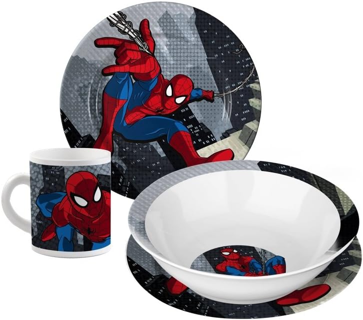 Star Licensing 45666 Table Set, Porcelain, multi-coloured, 3 units