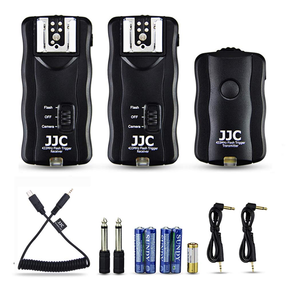 JJC Wireless Remote Flash Speedlight Trigger for Sony Alpha A1 A7IV A7III A7II A7 A7RIII A7RII A7R A7R2 A7SIII A7SII A7S A9 A6500 A6400 A6300 A6000 RX100 VII VI VA V IV III RX10 IV III II(2 Receiver)