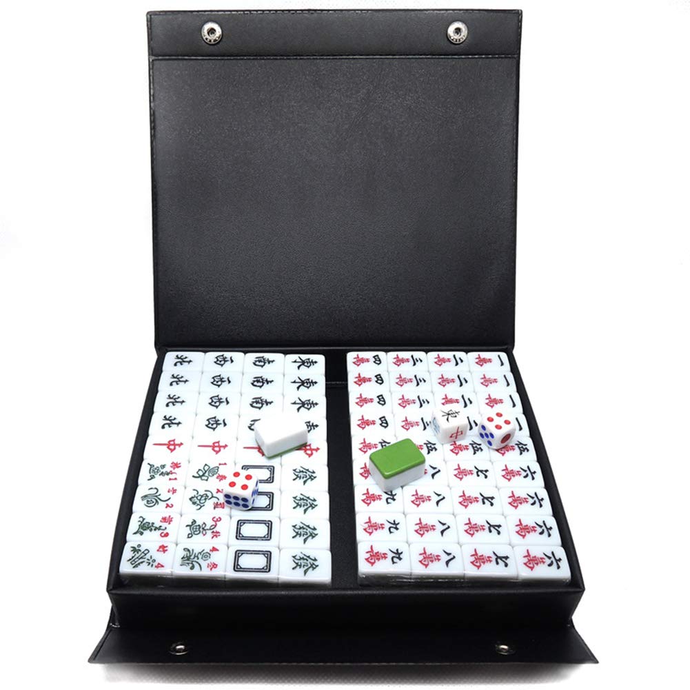 Buy WOGQX Mahjong Sets, Mahjong Game Set, Mini Mahjong Traditional Chinese Version Portable 144