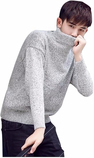 Amazon Ace Factory メンズ アウター セーター タートルネック 長袖 おしゃれ カジュアル トップス エコバッグ付き ライトグレー 2xl セーター 通販