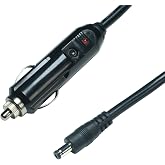 FILSHU DC 5.5 x 2.1mm Car Charger Power Supply Cord, 6.7FT | 16AWG Cable