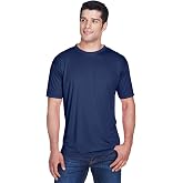 UltraClub Men's Cool &amp; Dry Sport Performance Interlock T-Shirt 4XL NAVY