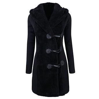 Elecenty Dicker Damen Winterparka Mode Winterjacke,Mantel Übergröße Outwear Wintermantel Frauen Winter Warm Jacke Mäntel Knöp