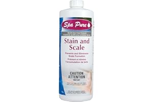 Stain & Scale Remover for Hot Tubs and Spas – 1L Professional Spa Stain Control – Eliminates and Prevents Metal Stains & Mine