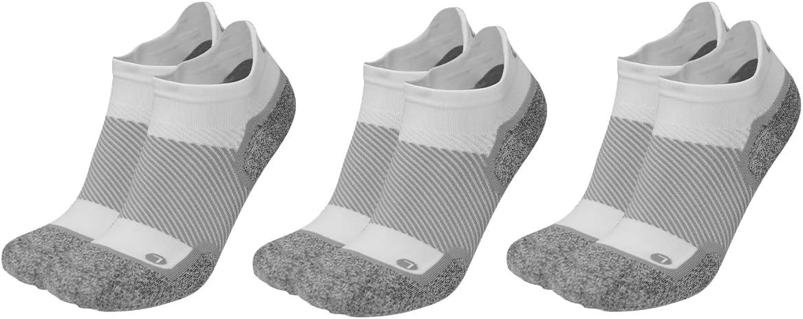 OrthoSleeve WC4 Wellness Socks for Diabetes,Edema,Neuropathy & Circulation (Noshow, Small White, 3 Pack): Health & Personal Care
