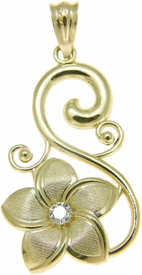 Arthur's Jewelry 14K Solid Yellow Gold 15mm Hawaiian