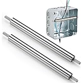 Chunful 2 Pcs Steel Wire Pulling Roller, Electrical Wire Pulling Tool, Single Person Operation, Supports and Keeps It Level with The Connector, for 4" Electrical Box