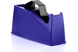 AWEI AZHI Heat Tape Dispenser, Masking Tape Dispenser, Holder Fits 1" and 3" Core, 6.8 x 2.2 x 3.4 Inch, Desktop Tape Dispenser, Heat Tape for Sublimation(Blue)