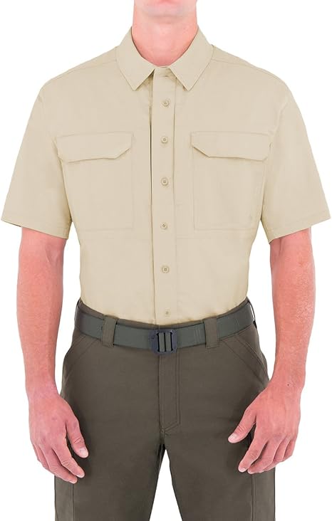 First Tactical Hombres Specialist Manga Corta Tactical Camisa Khaki: Amazon.es: Ropa y accesorios