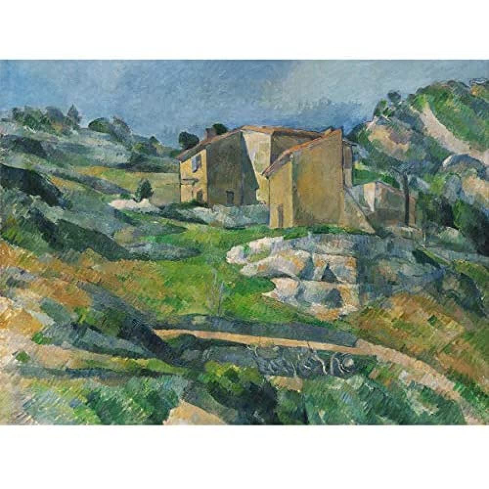 Paul Cezanne Houses In Provence Art Print Canvas Premium Wall Decor Poster Mural