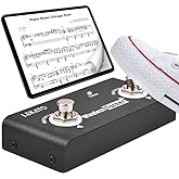 LEKATO Wireless Page Turner Pedal Bluetooth Foot Pedal for Tablets Phone (Android &amp; IOS system above version 13.4 support) - External Pedal for LEKATO Loop Pedal Tuner Switching Control