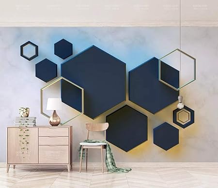 Téléchargement gratuit Images Papier Peint 3d Mur De Fond De Television Geometrique Hexagone actualisé par