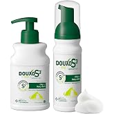 Douxo S3 SEB Dog Seboregulating Shampoo 6.7 fl oz &amp; Mousse 5 fl oz | Seborrhea Treatment for Dogs &amp; Cats, Helps Control Dandruff, Unpleasant Odors &amp; Oily/Flaky Skin, 0.5% Ophytrium