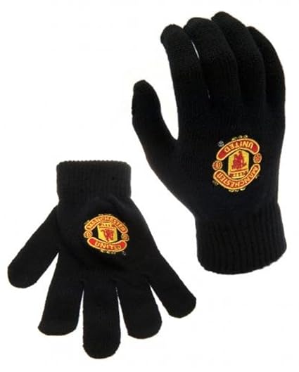 Manchester United Fc Knitted Gloves Amazon In Sports Fitness Outdoors