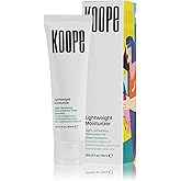 Koope Lightweight Face Cream, Moisturizer For Oily & Acne-Pron Skin, Sheer Hydration with Ceramides, Niacinamide & Hyaluronic Acid, Free of Parabens, Sulphates & Fragrances, Vegan, 1.69 FL OZ