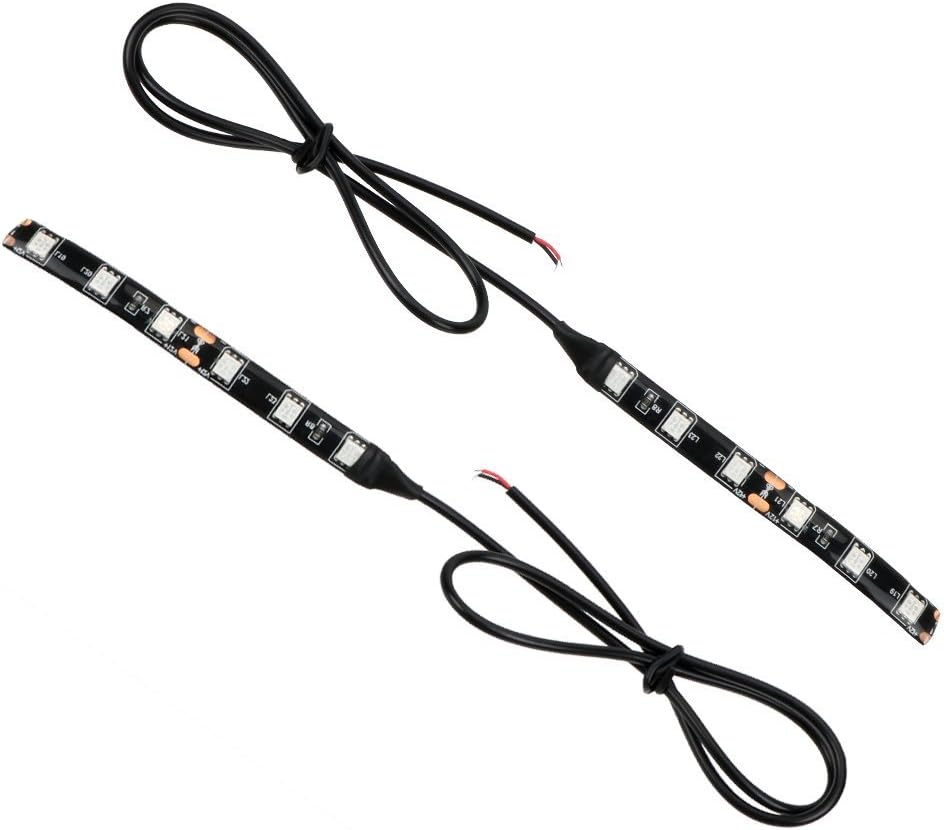 1 Pair Motorbike Indicator Light Flexible 5050 LED Light Strip Turn Signal Light
