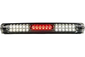 Tresound for 1997-2003 Ford F150 2004 F-150 Heritage LED Bar 3rd Third Tail Brake Light Rear Cargo Lamp High Mount Stop light (Chrome Housing Smoked Lens)