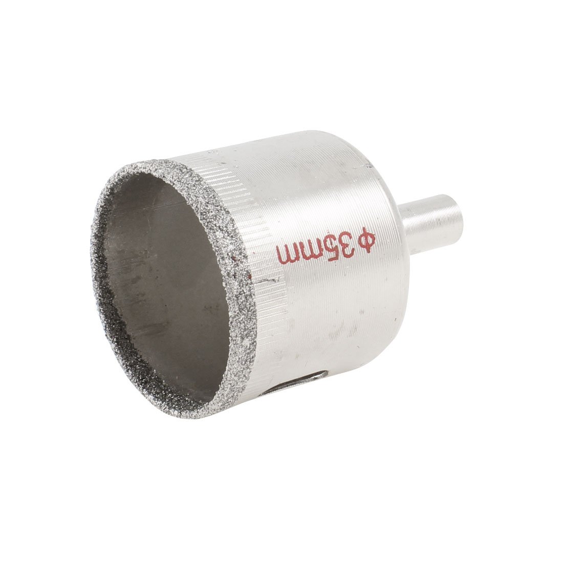 Sourcingmap 35mm Dia Diamond Coated Marble Glass Hole Saw Cutter 51mm Long