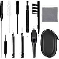 Wooswen Hearing Aid Cleaning Kit Hearing Aid Cleaning Tools Multi-Functional Earphone Earbuds Cleaner Set