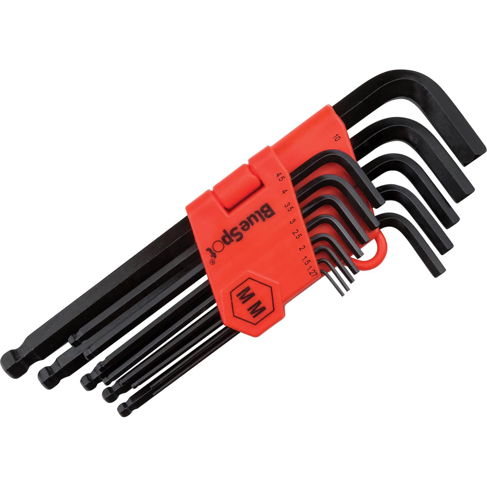 BlueSpot Tools 15303 13PCE Long Arm Metric Ball End