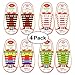 Shackcom No Tie Flat Shoelaces 4 Pack For Kids, Men & Women | Waterproof & Stretchy Silicone Tieless Shoe Laces | For Athletic & Dress Shoes, Hiking Boots & More | Eliminate Loose Shoelace Accidents