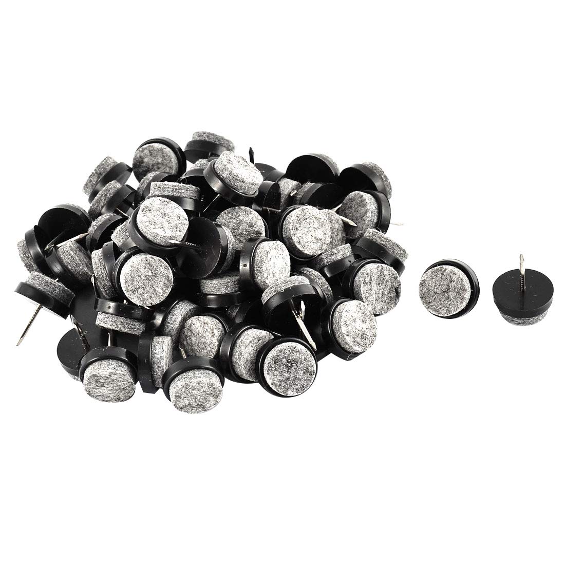 Sourcingmap Home Furniture Table Chair Leg Floor Pad Skid Anti Slide Nail Protector 18mm 60pcs