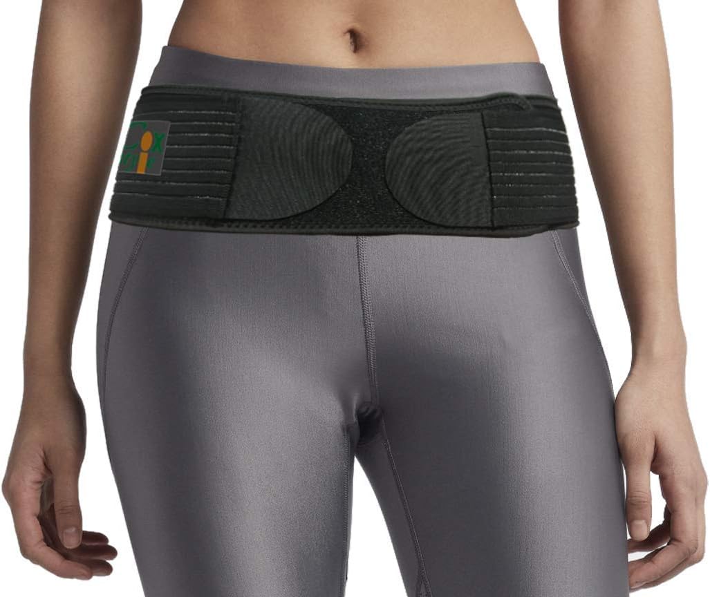 CoxStyle Sacroiliac Hip Support Belt for Women and Men That Alleviate Sciatic Pelvic, Back and Leg Pain, stabilize SI Joint, Trochanter Brace, Anti-Slip and Pilling Resistant, Free Size (30-50")