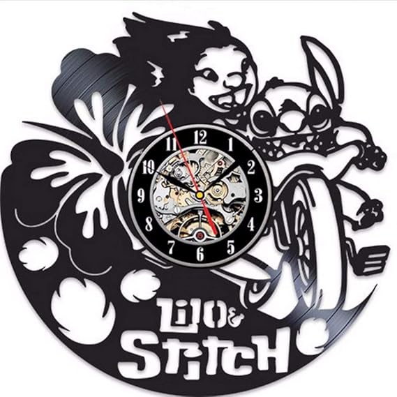 Lilo & Stitch Wall Clock Modern Design Decorative Children Room on