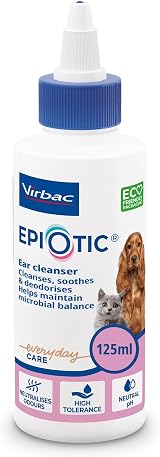 Virbac EpiOtic Cat and Dog Ear Cleaner Solution 125ml