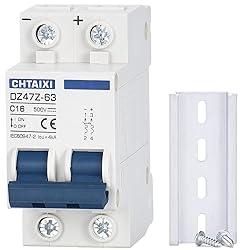 CHTAIXI DC Miniature Circuit Breaker, 2 Pole 500V