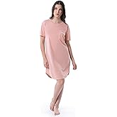 Wrangler womens Short Sleeve Crewneck Pocket Sleepshirt