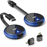 HDMI Wireless Transmitter and Receiver 4K,AIMIBO Live Streaming Video/Audio | No Lag Wireless HDMI Extende for Laptop, PC, Cable Box, Camera, Blu-ray, DVD, PS5 to Monitor, Projector, HDTV - 165FT/50M