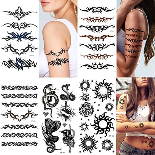 Supperb Mix Tribal Temporary Tattoos (Tribal 5-pack)