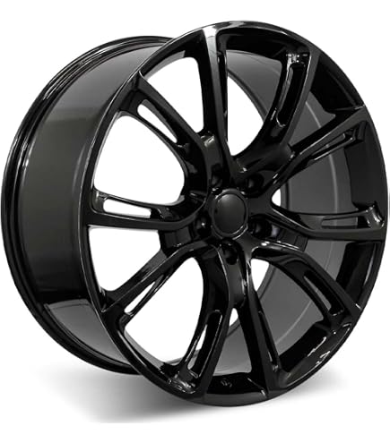 Challenger Rim Pattern Rims 20 Inch DG15 22x9 Gloss Black Replica Wheel For Dodge Challenger ...