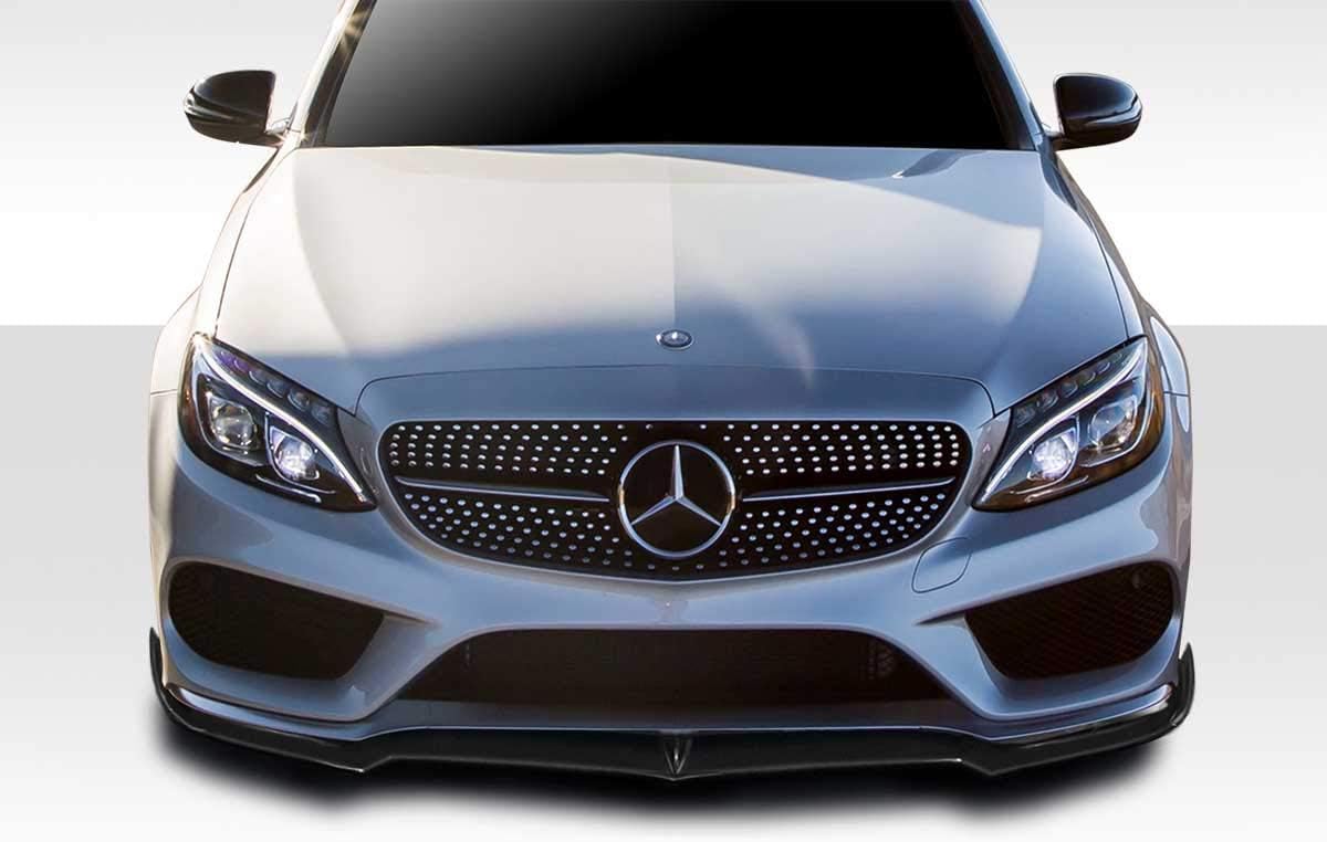 Amazon Com Extreme Dimensions Duraflex Replacement For 14 Mercedes C Class W5 Fortune Front Lip 1 Piece For Amg Bumper Only Automotive