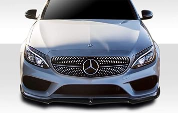Amazon Com Extreme Dimensions Duraflex Replacement For 14 Mercedes C Class W5 Fortune Front Lip 1 Piece For Amg Bumper Only Automotive